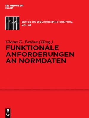 cover image of Funktionale Anforderungen an Normdaten